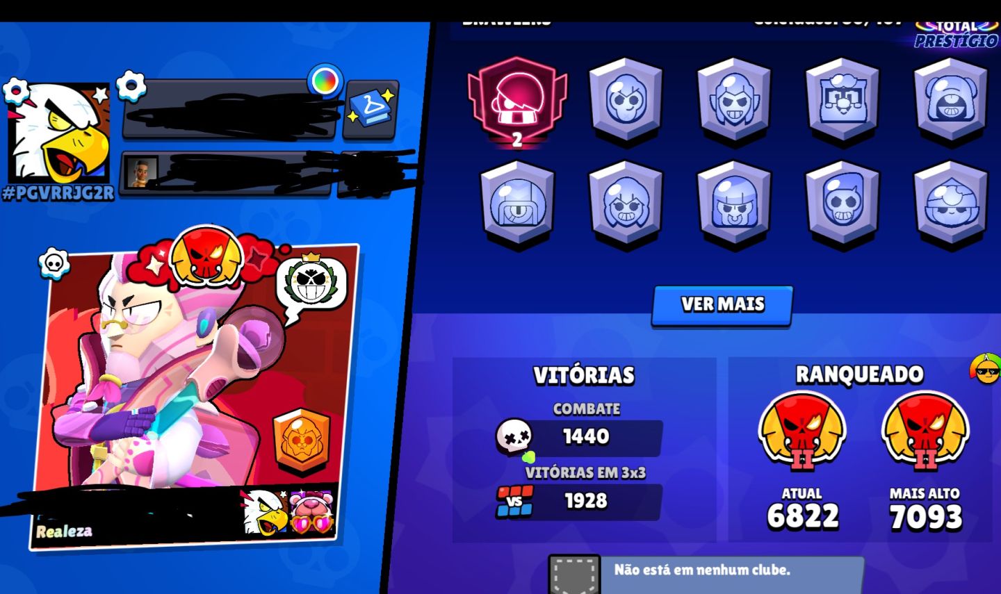 Conta boa com alguns brawler 11 e algumas skin rara