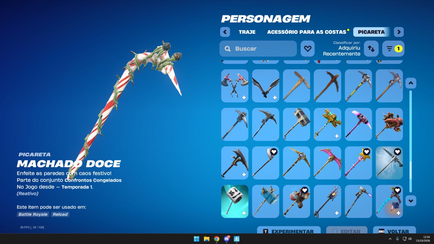 Conta de fortnite OG (+30 Skins compradas, e pacotes exclusivos)