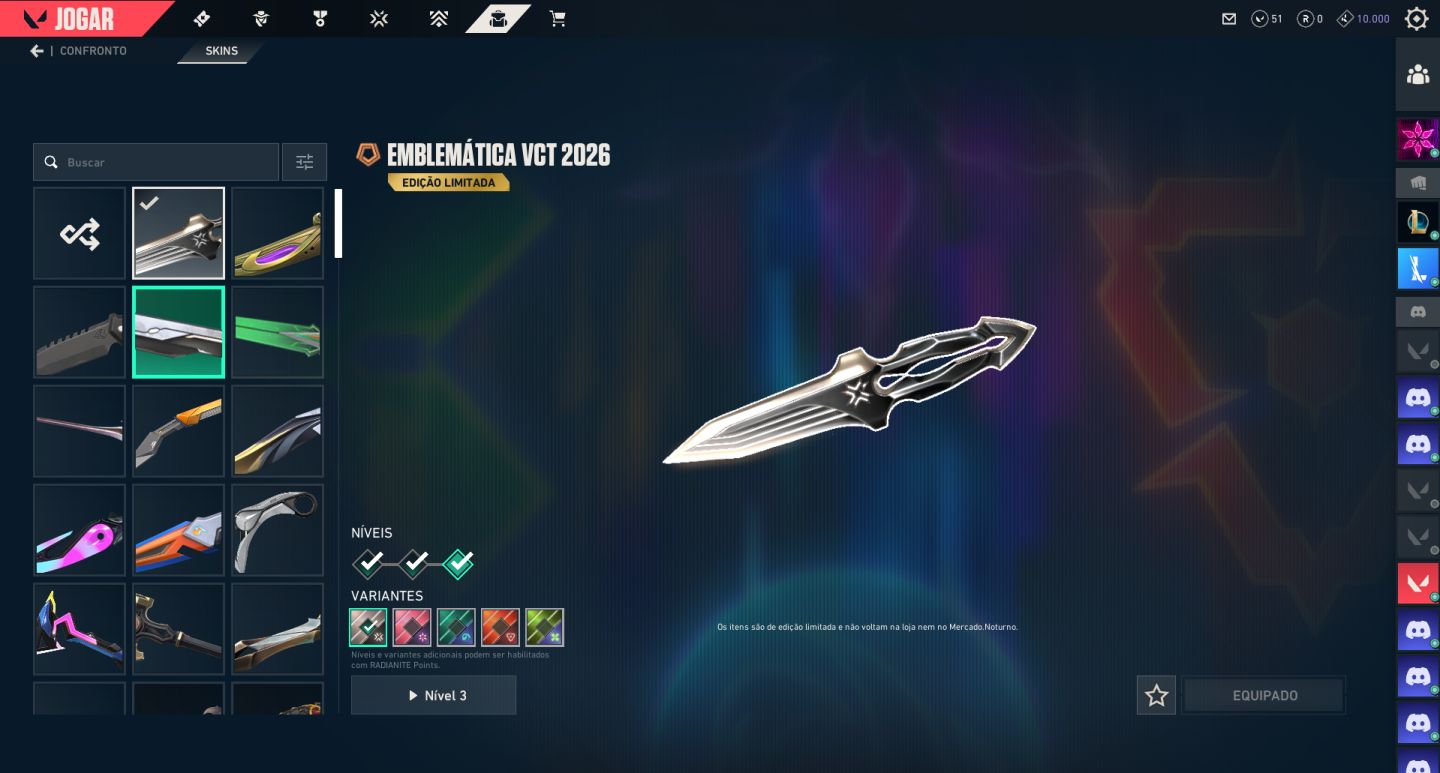 Conta Valorant +de40 skins