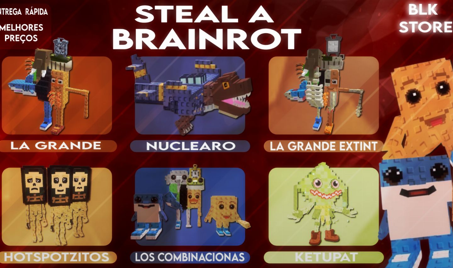Brainrots a abaixo do preço | Brainrots de varios tipo [PROMOÇÃO, CORRAM]