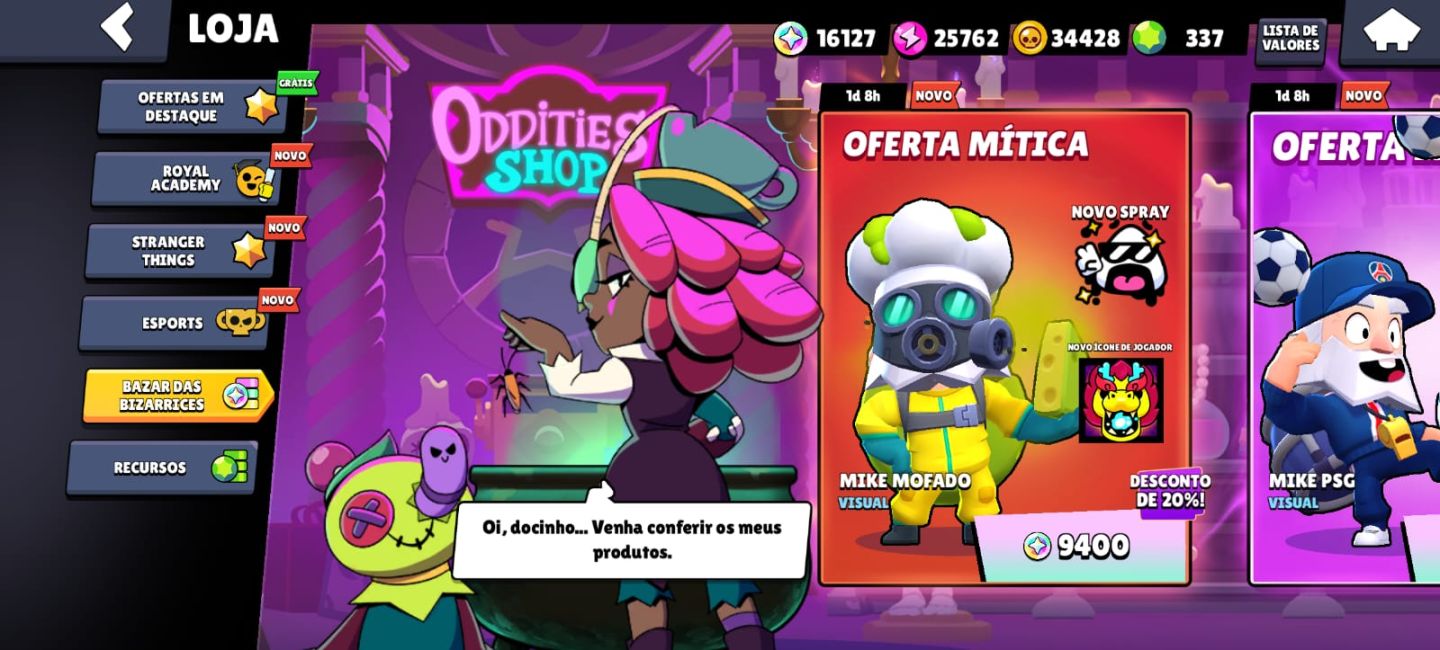 Conta de brawl stars 43K troféus, conta de 2020, 300 gema, 16k Blings