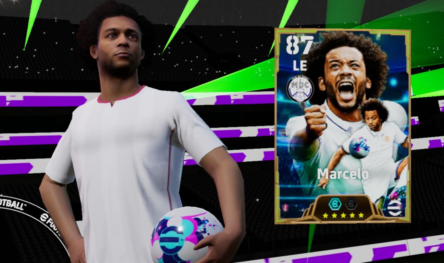 Conta de efootball iniciante com Marcelo 107