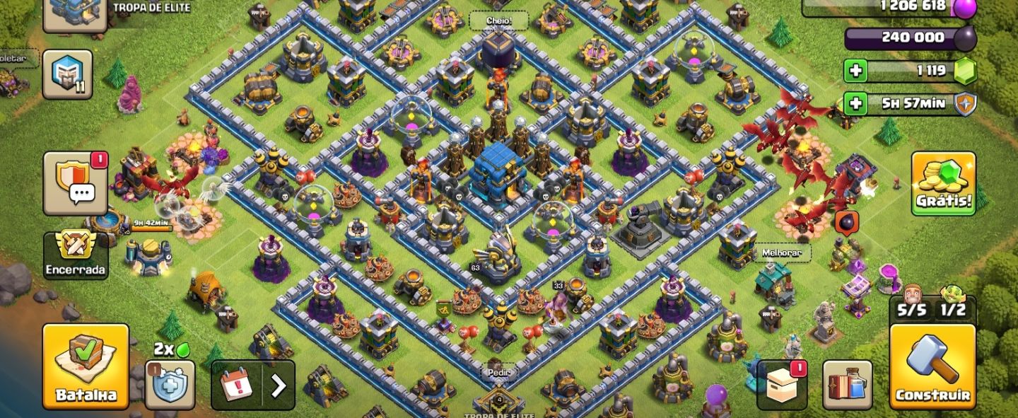 CV12 100% FULL [BRINDE BRAWL STARS LV98 E CLASH ROYALE LV21]MELHOR CONTA DO SITE