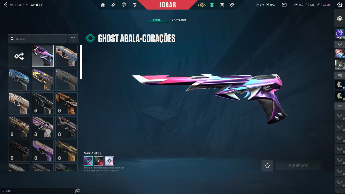 Conta valorant unico dono Varias skins