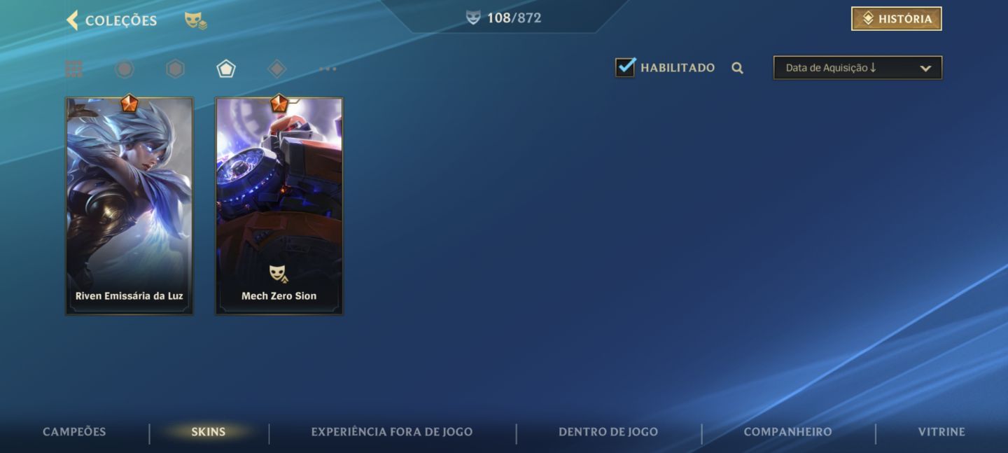 CONTA RIOT COMPLETA PC + WILD RIFT R$ 1.017 INVESTIDOS