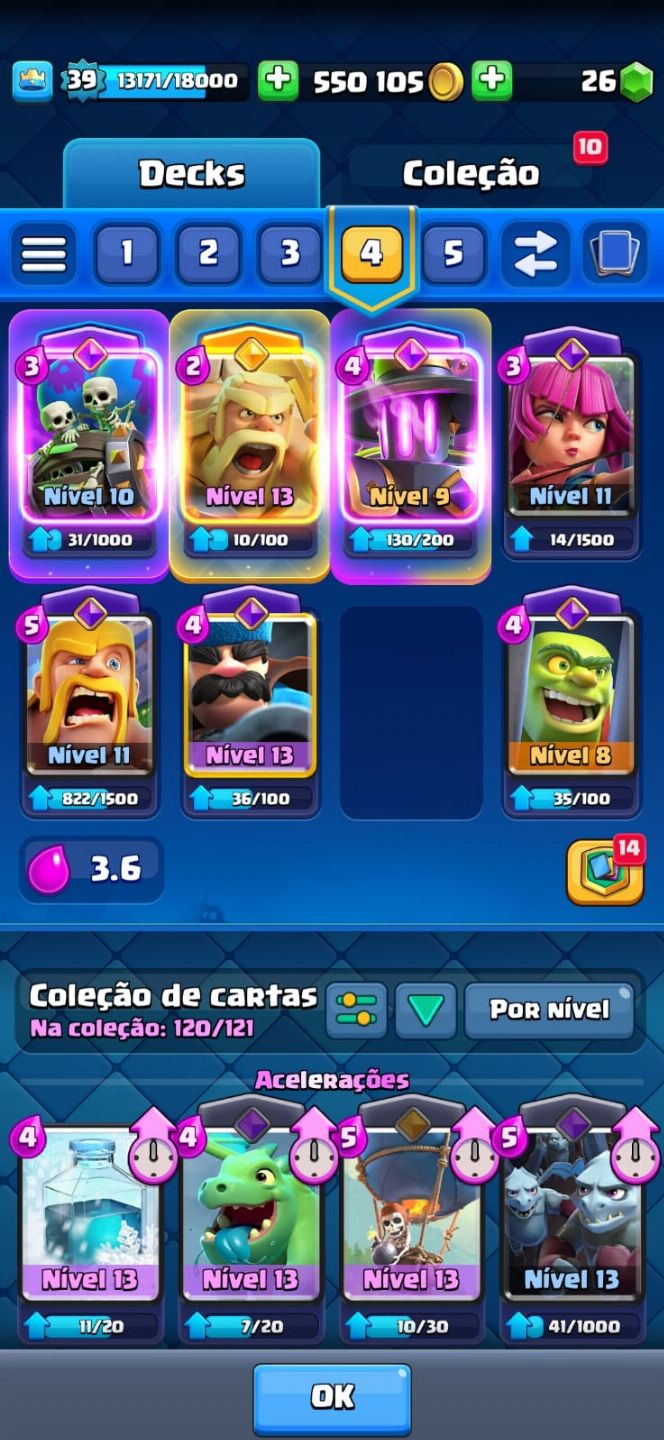 CONTAS DE CLASH ROYALE (35% OFF!!!)