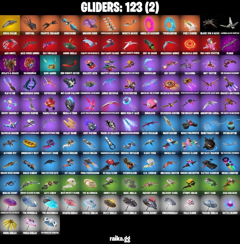 113 Skins - Emma Frost, Darth Vader, War Machine, Prowler, Doom, 300 vbucks