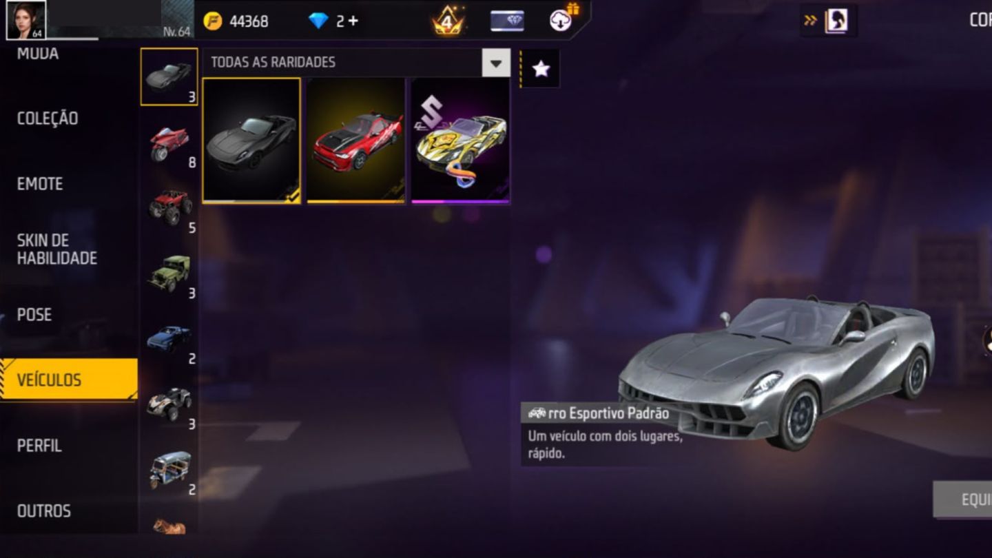 Conta Free Fire Gemada Prime 4 - Conta com Calça Angelical Vermelha!