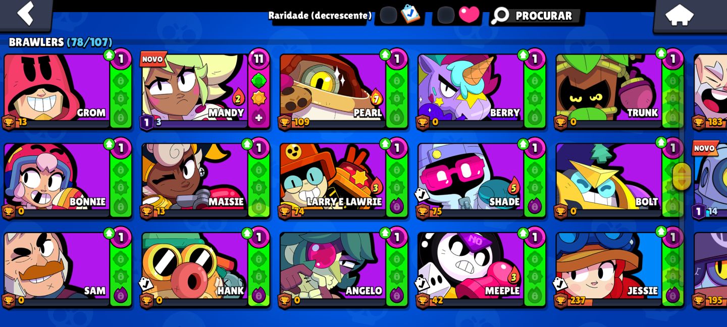 CONTA BRAWL STARS (600+GEMAS) 70K+ BLINGS 30.000 TROFÉUS