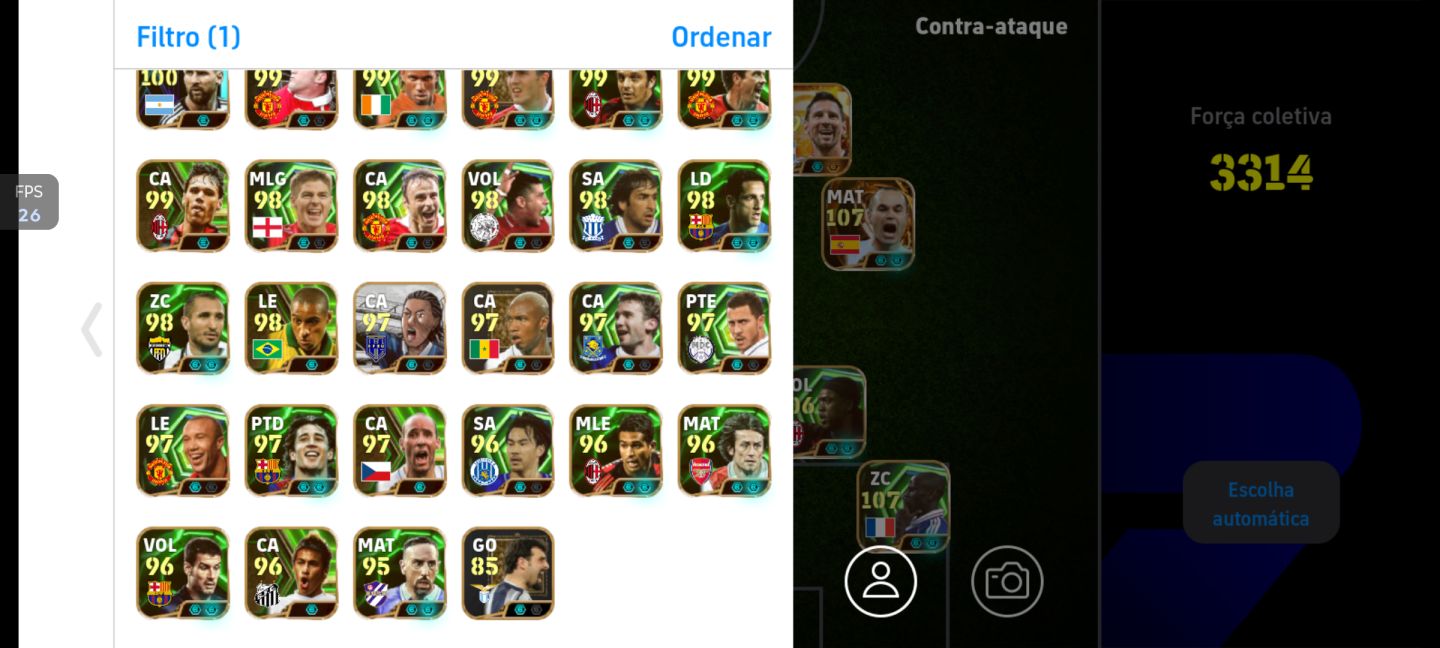 Conta efootball para competitivo e rara