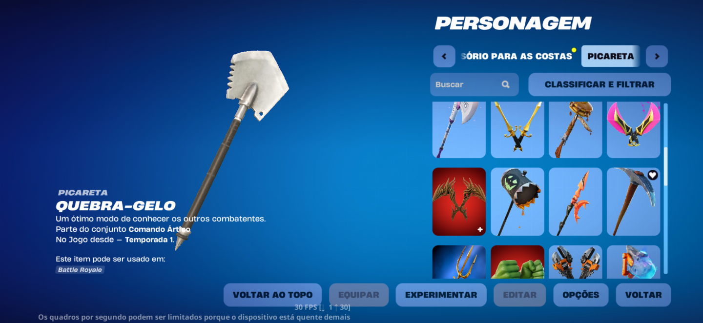 Conta de Fortnite com 44 skins