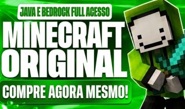 Conta Minecraft Original Java + Bedrock | FA / PROMOÇÃO!!!