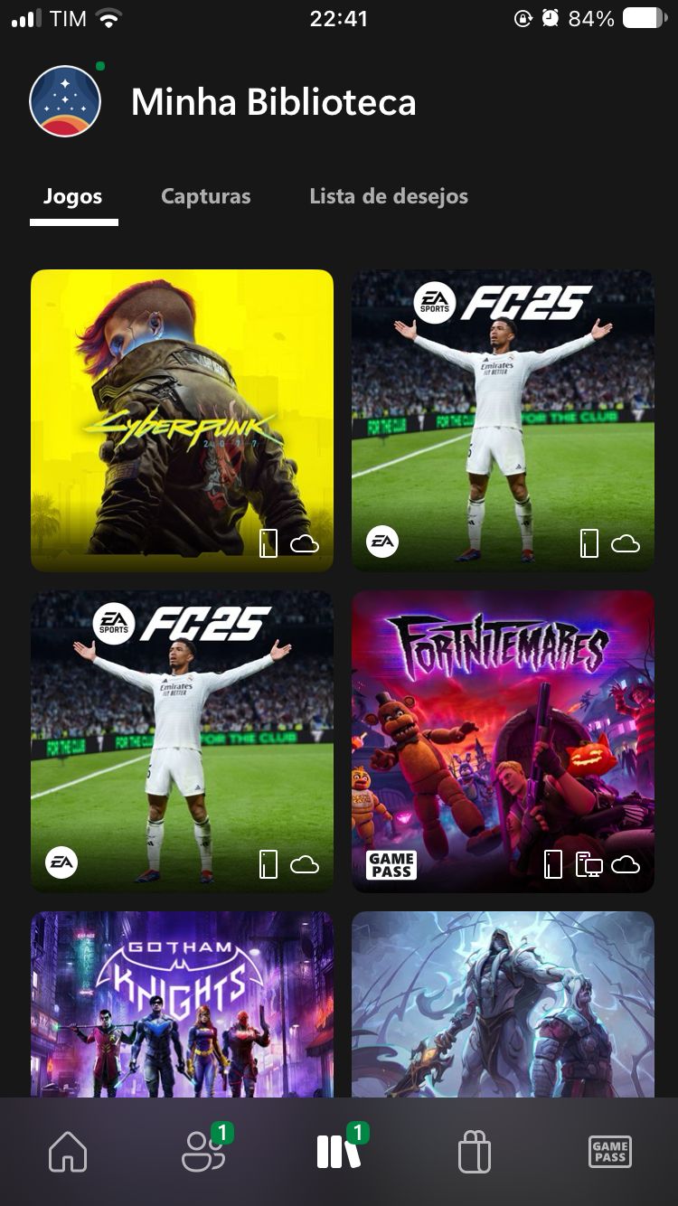 Conta Xbox | FC 25 + Cyberpunk 2077 + 14 Jogos
