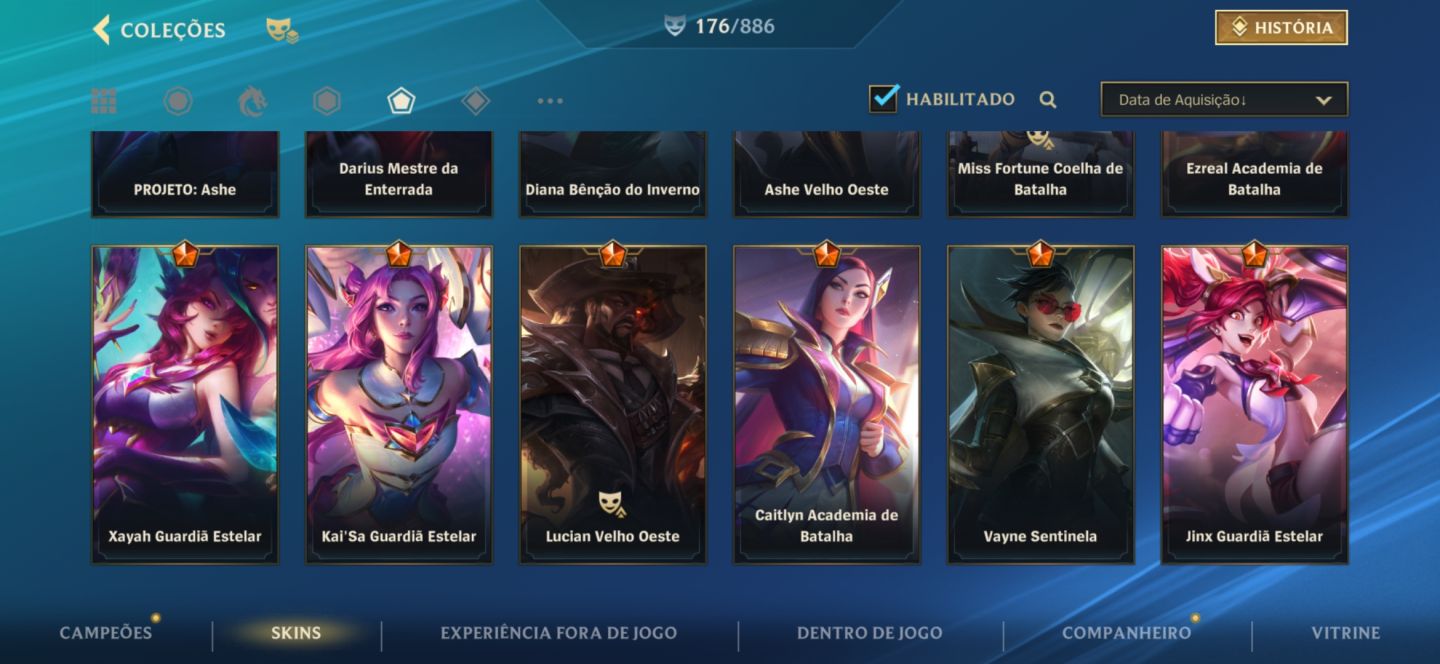 Conta 176 skins