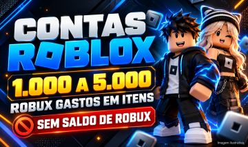 ROBLOX | Conta com Itens + E-mail | Até 5.000 Robux Gastos