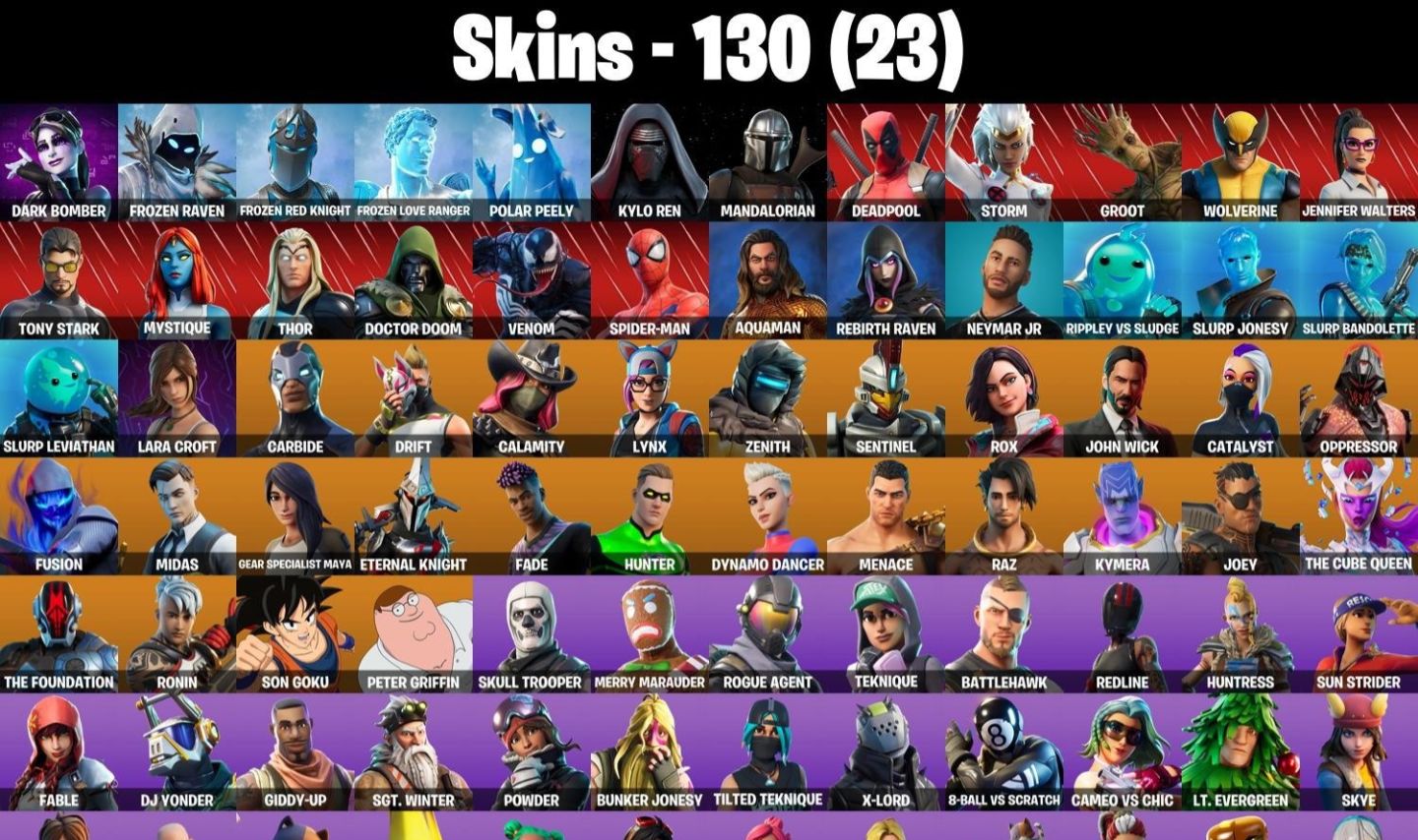 CONTA FORTNITE MIDAS DOURADO, VARINHA ESTELAR E 130 SKINS - ENTREGA AUTOMÁTICA