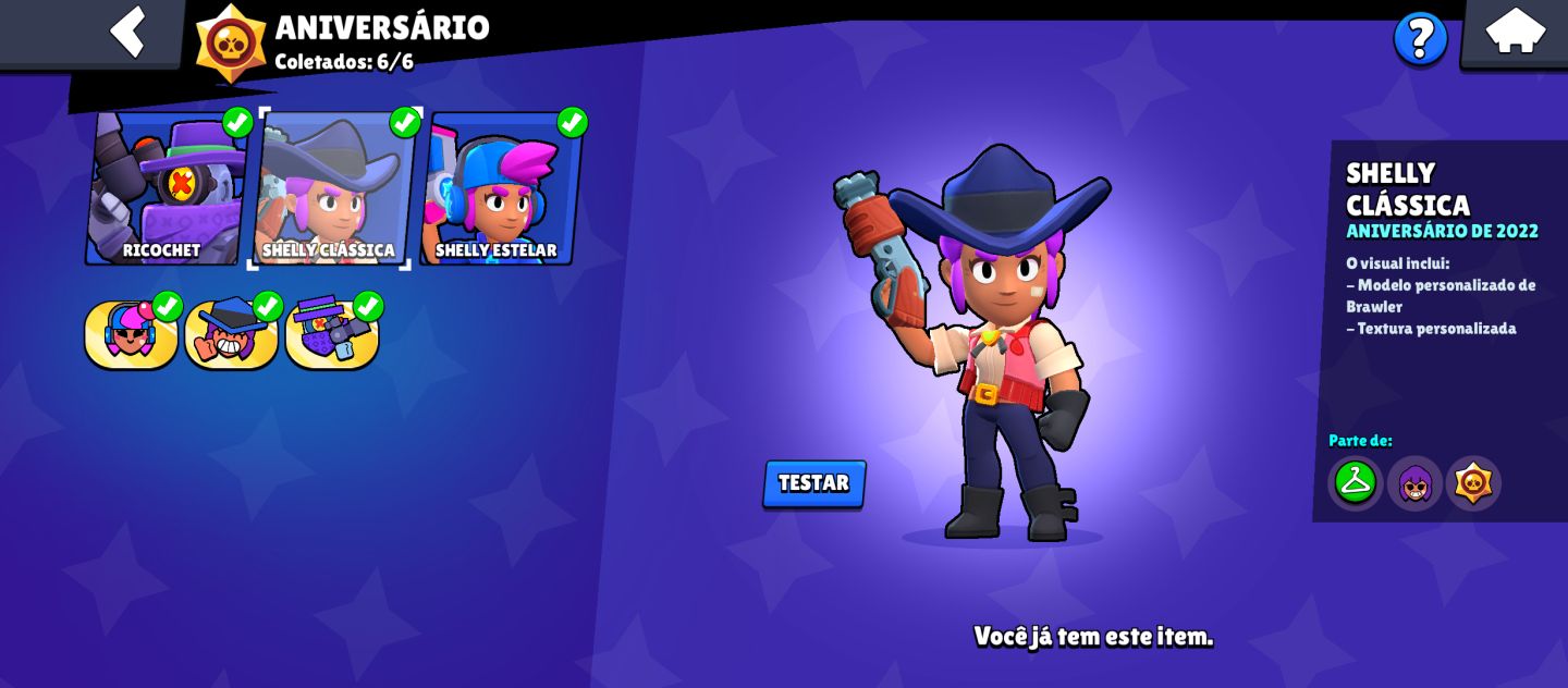Conta c/Shelly 2019, Rico 2020, Shelly 2022 +11k troféus