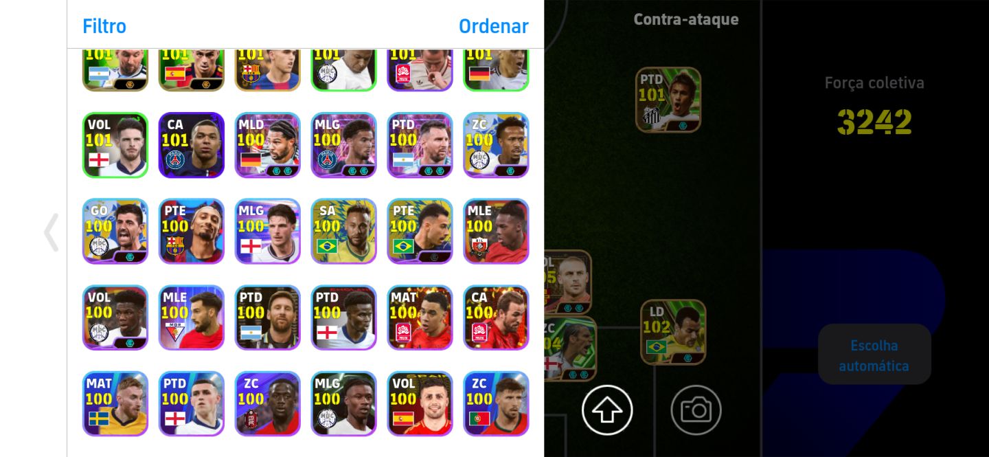 Conta muito boa com hazard 109 e cannavarro 108