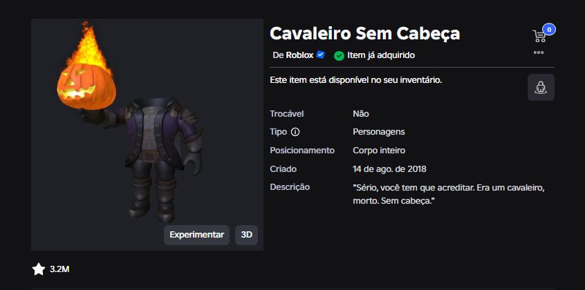 CONTA ROBLOX HEADLESS + KORBLOX + VALK ROXA + EXTREME HEADPHONES + RED HORNS OG!