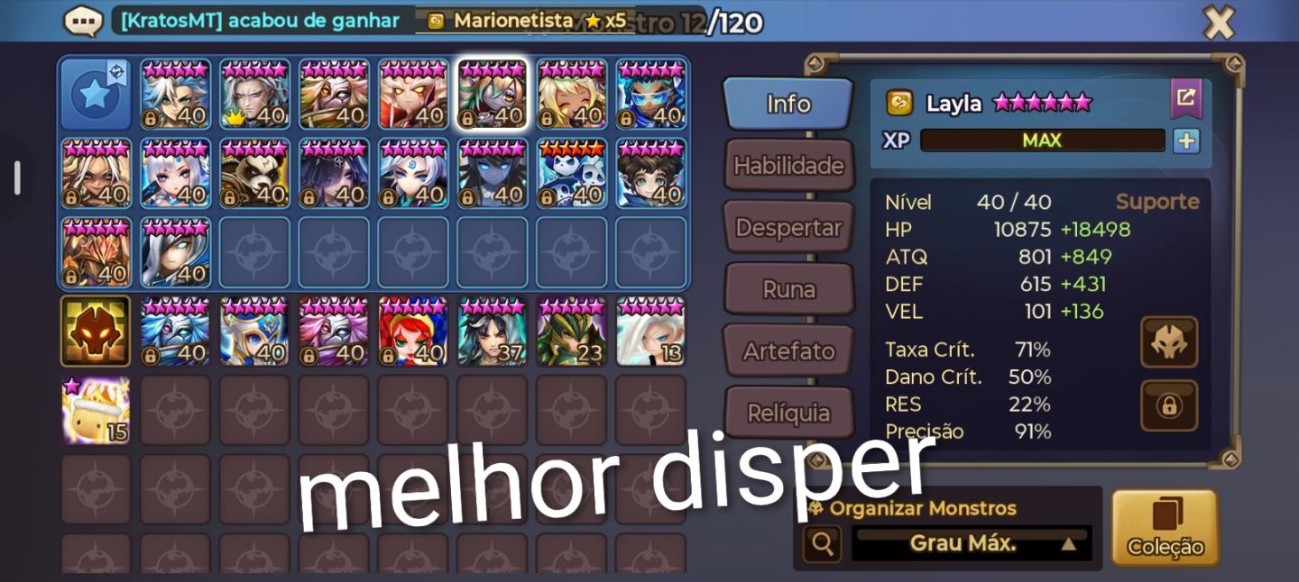 Conta mid game com LD Tars