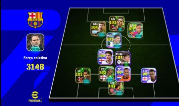 Efootball Força 3148 | Time Insano com Messi, Neymar e Lendas!