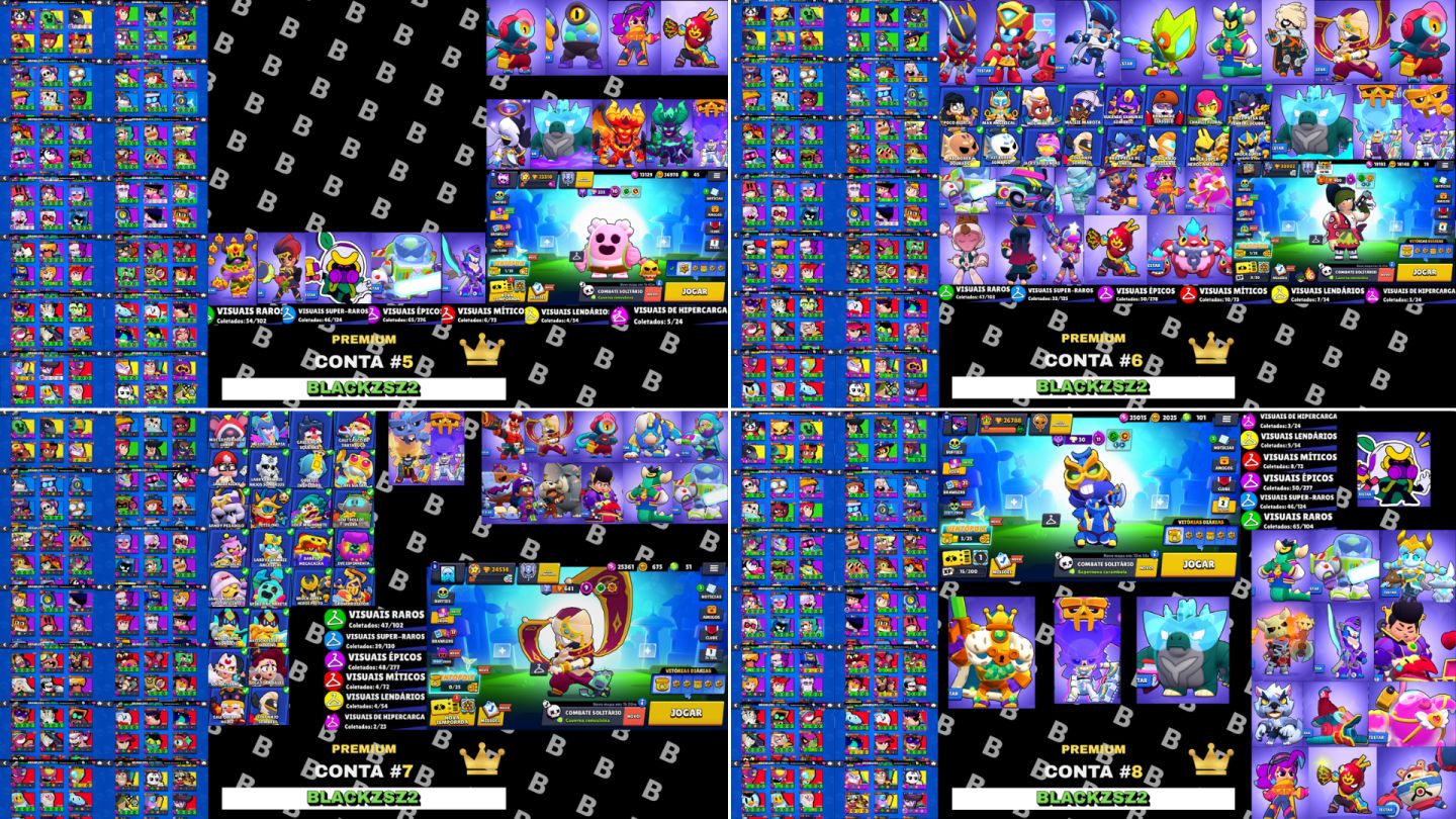 [ENTREGA AUTOMATIZADA] CONTAS BRAWL STARS, 60K,50K,40K,30K,20K - MENOR PREÇO!!