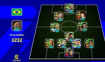 CONTA EFOOTBALL 3232 KONAMI ID ADRIANO, CRYFF 109