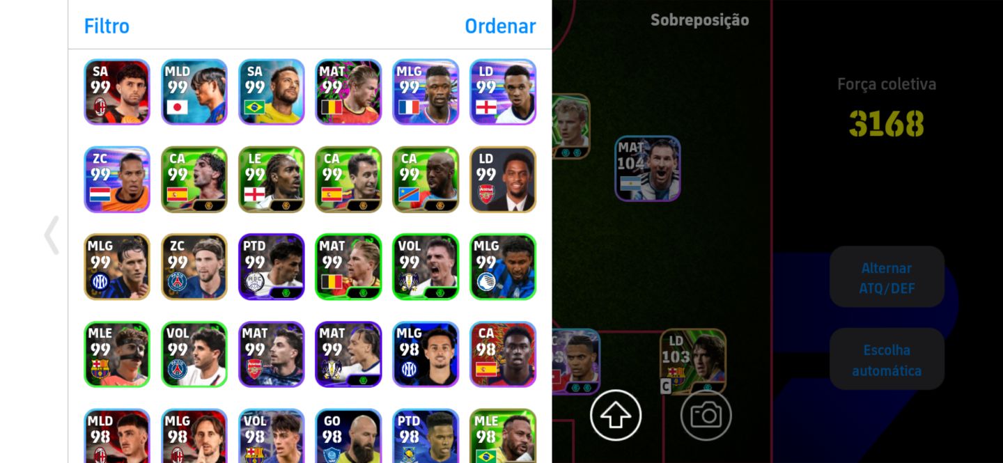 Conta de efootball com força 3168
