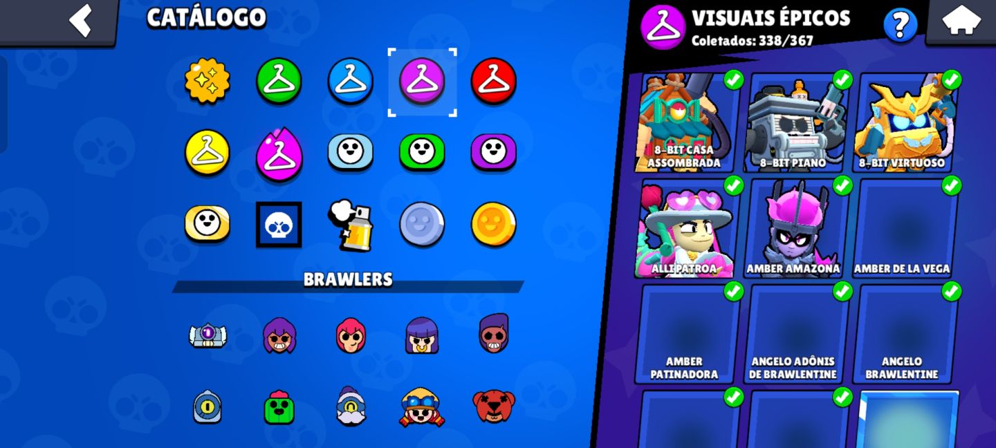 CONTA BRAWL STARS ANTIGA, RARA, GEMADA, SEMI-FULL (PREÇO NEGOCIÁVEL)