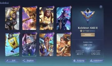 CONTA MLBB | 188 SKINS | NATALIA COLLECTO | TIGREAL LIG | EMB LV 60 | 112 HERÓIS