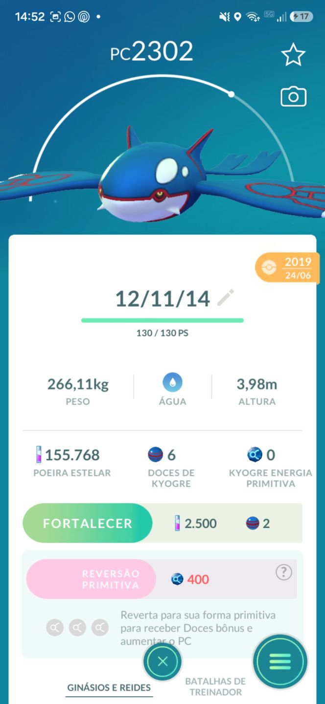 Conta pokemon go 2016, super rara