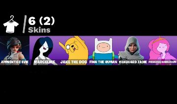 CONTA FORTNITE FA | FINN | JAKE | MARCELINE | PRINCESA JUJUBA