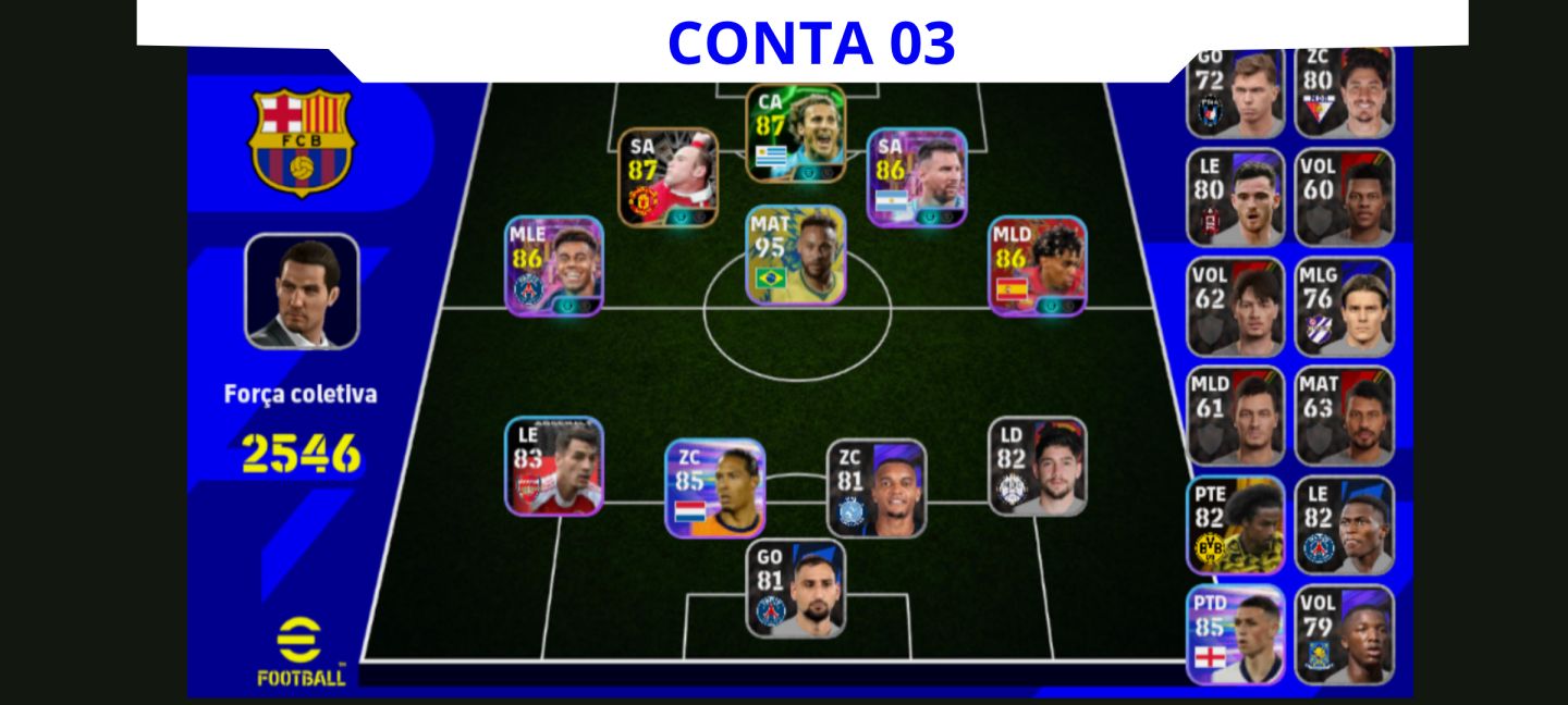 Contas eFootball Iniciais com Épicos/Big Times Garantidos!