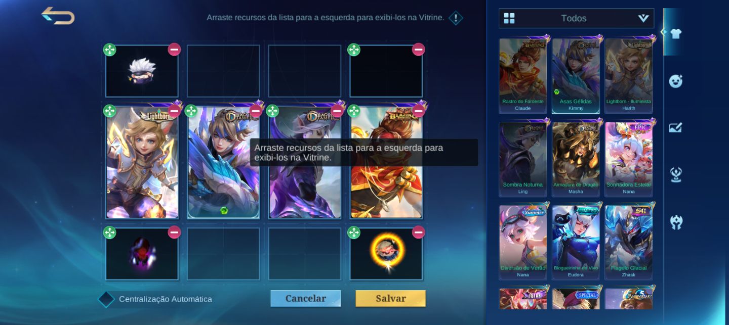 CONTA MLBB SMURF - LIGHTBORN + 2x DRAGON TAMER + BLAZING WEST | FULL ACESSO