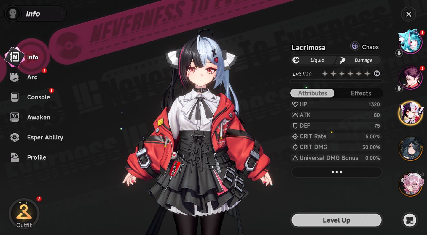 Blackbird + Assinatura + Lacrimosa - Neverness to Everness: - Server América