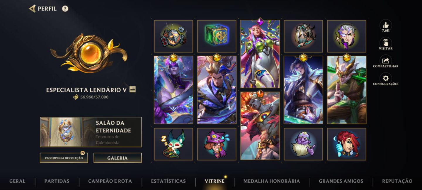CONTA COM VÁRIAS SKINS GACHA | WILD RIFT | LOL