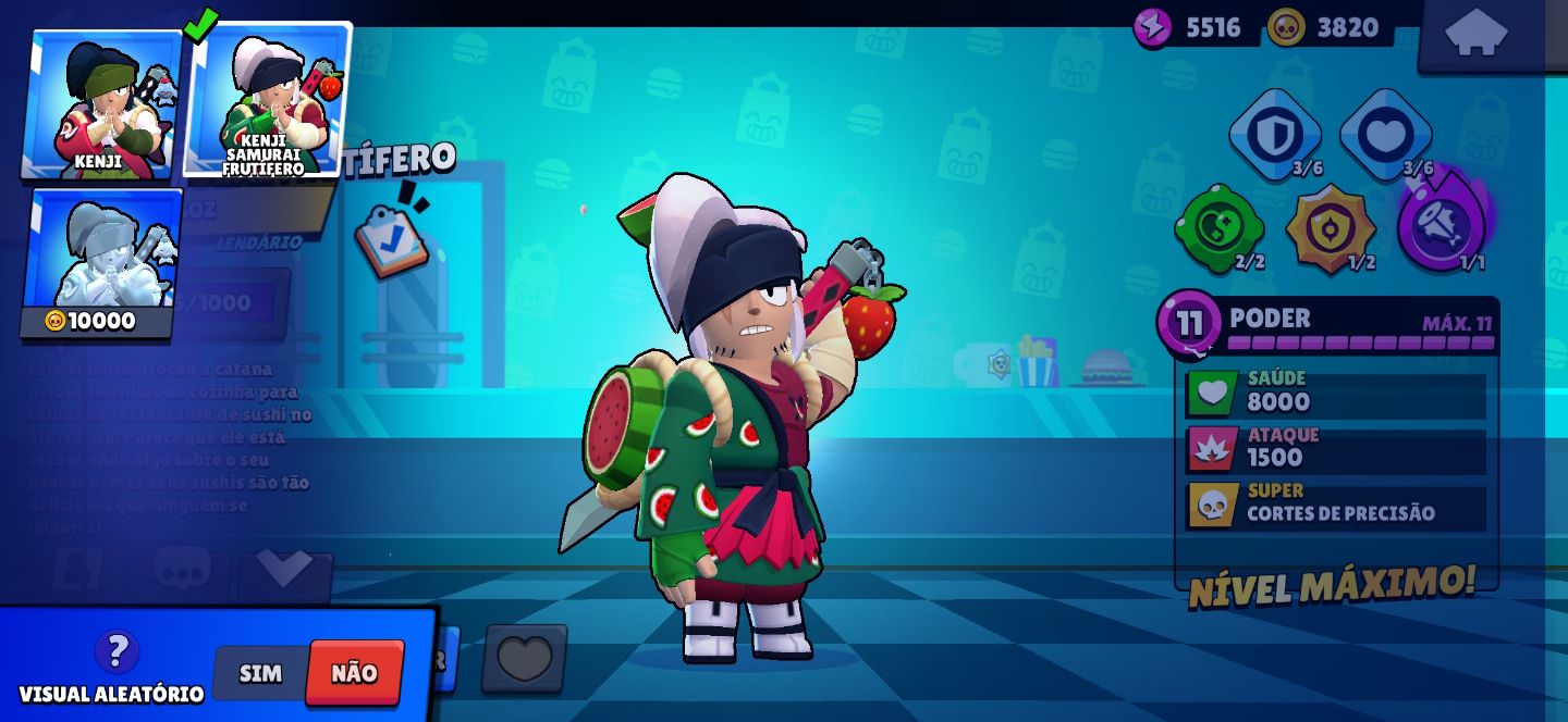 CONTA BRAWL STARS, SKINS LEGENDARIOD E ETC