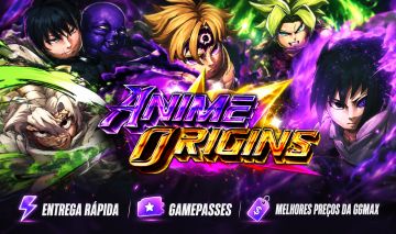ORIGENS DO ANIME ORIGINS PACOTES ARMAS GEMAS OURO ITENS XP VIP LOJA GIFT GP PETS