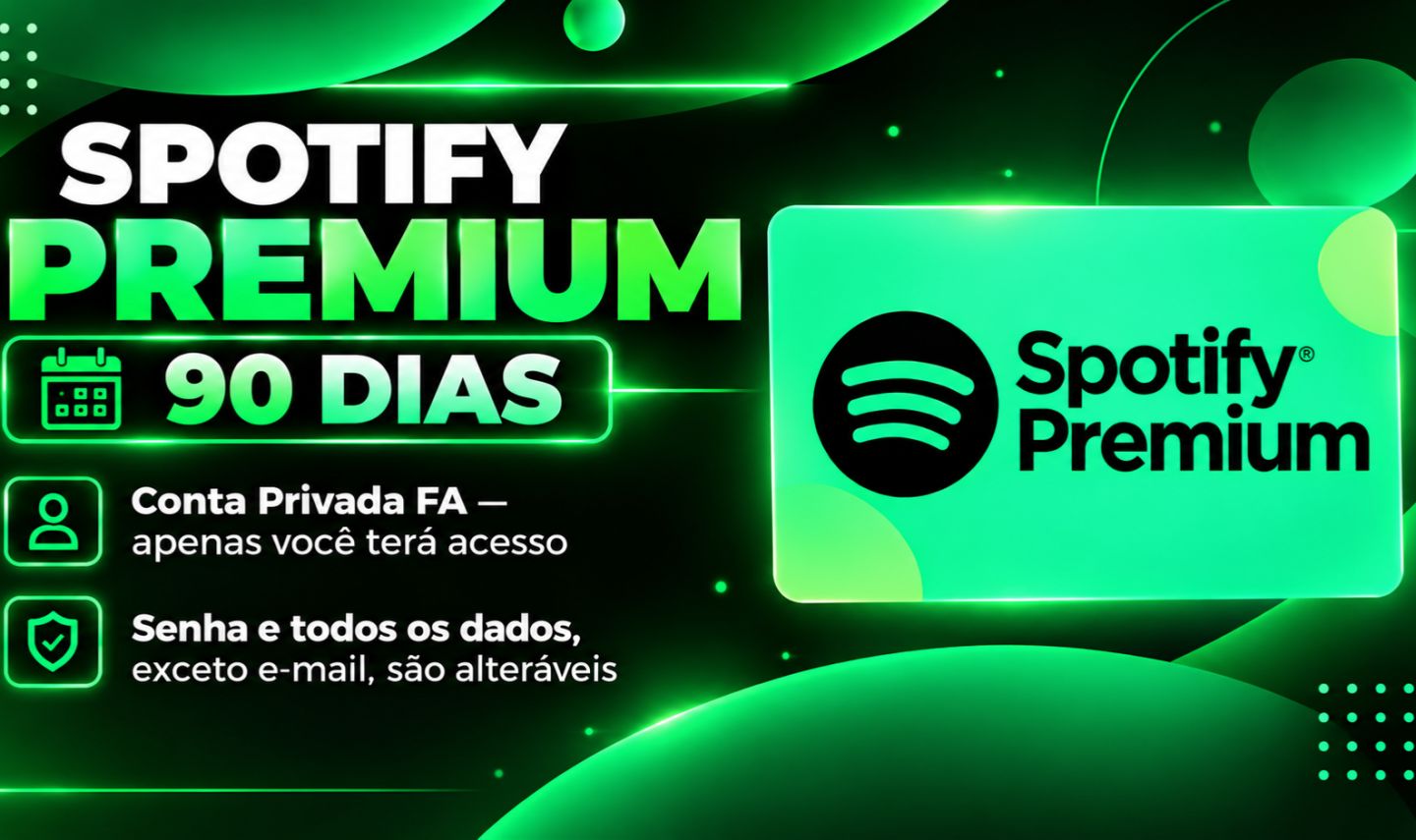 SPOTIFY 3 MESES PREMIUM CONTA PRIVADA + BRINDE EXCLUSIVO