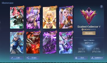 CONTA MOBILE LEGENDS 382 SKINS, TODOS OS HERÓIS, TODOS OS EMBLEMAS NO MÁXIMO