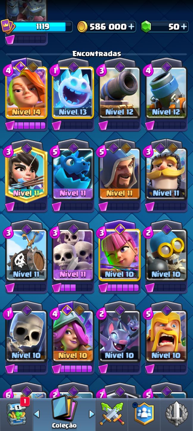 CONTA CLASH ROYALE ARENA 16 8 EVOLUÇÕES,2 HERÓIS.