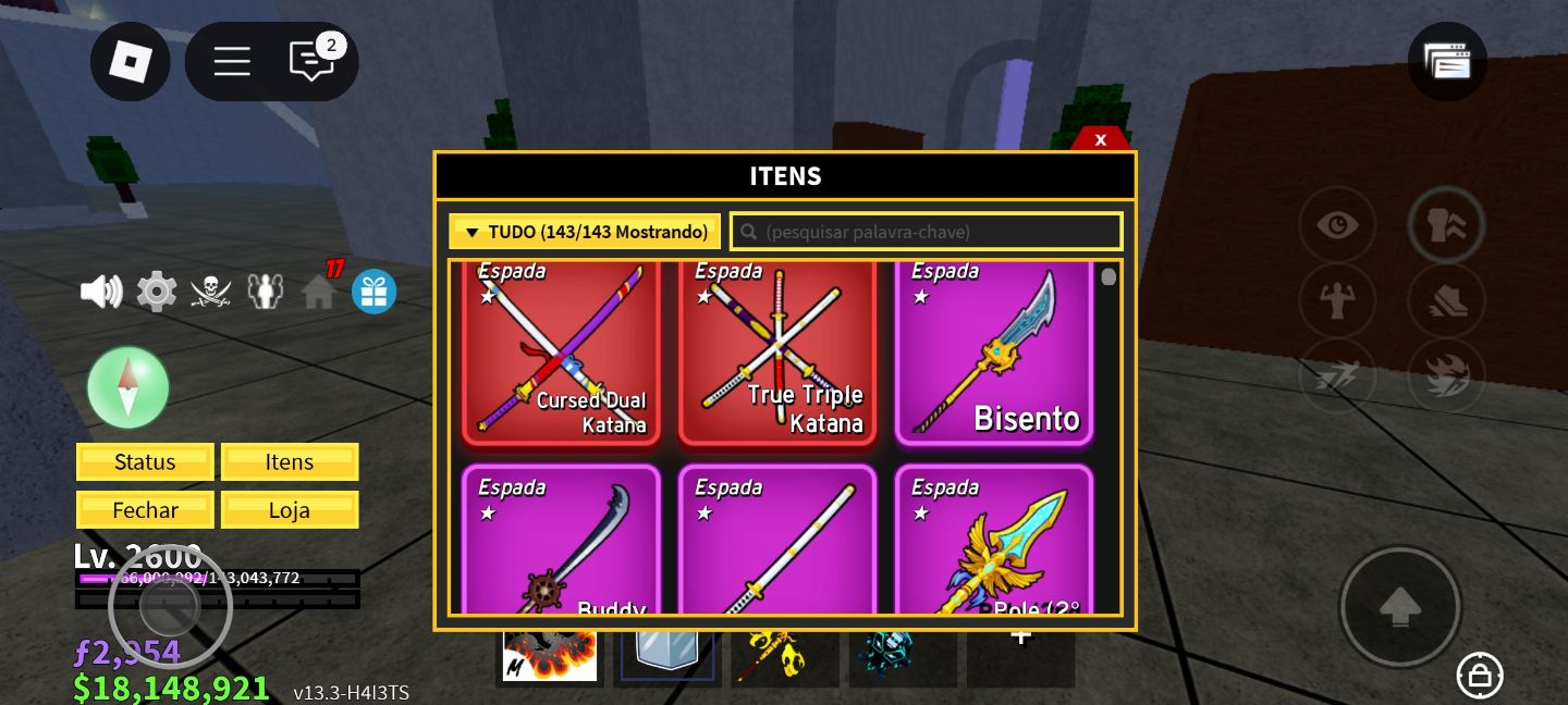 CONTA INSANA DE BLOX FRUITS