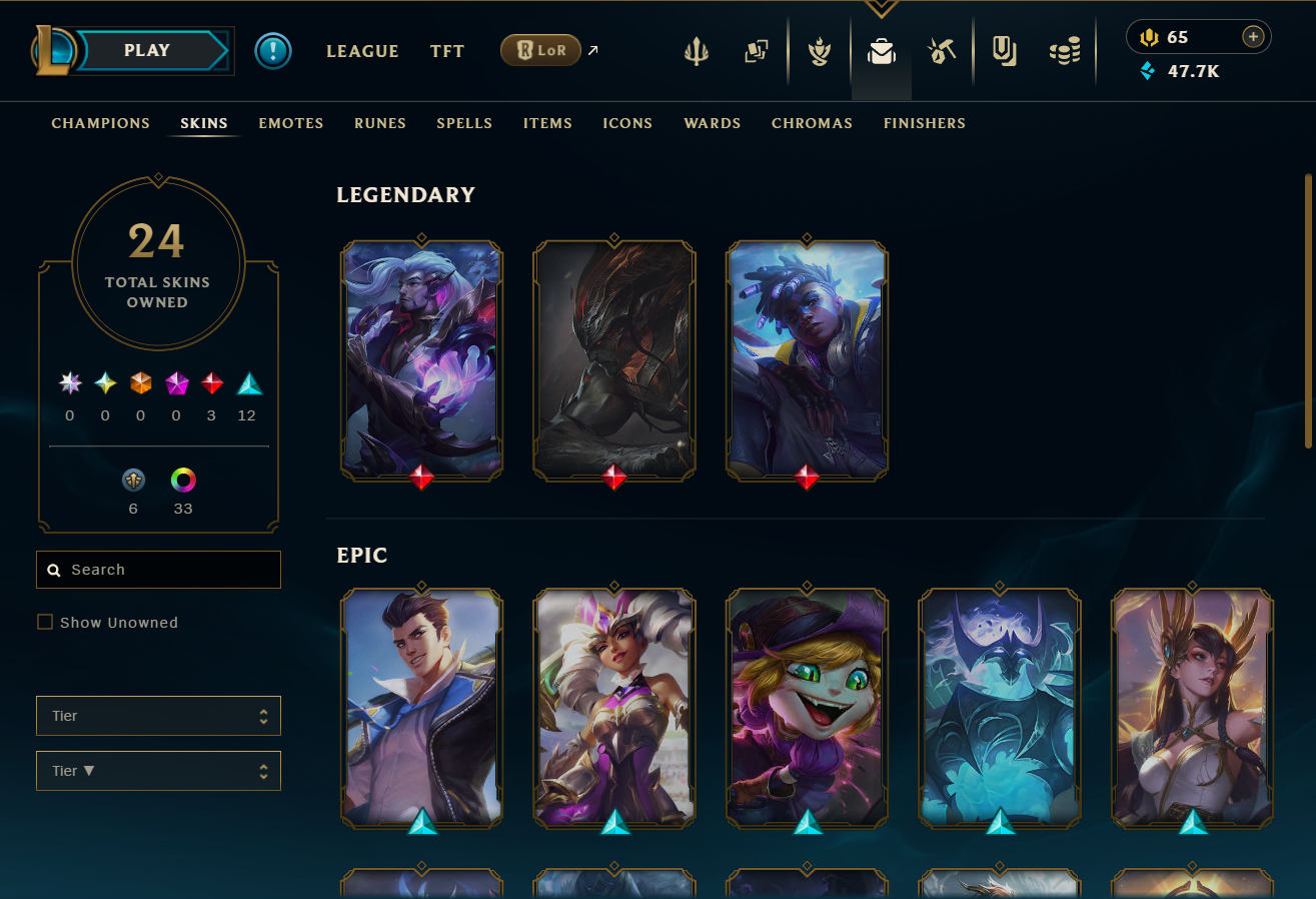 Conta Mestre 100lp 60% WR mmr alto