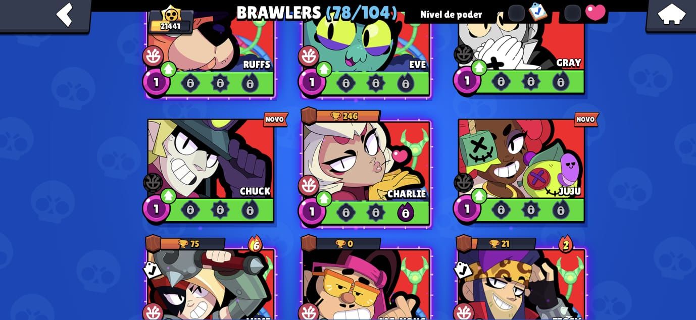 COMBO BRAWL STARS + CLASH ROYALE | 21K BS + 10.8K CR | Conta Supercell | +4 Anos