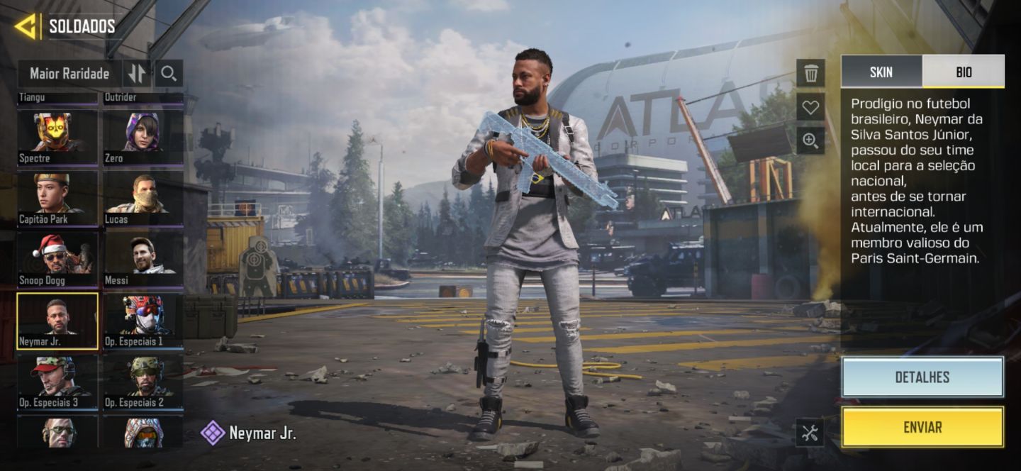 Conta COD Mobile com várias skins raras