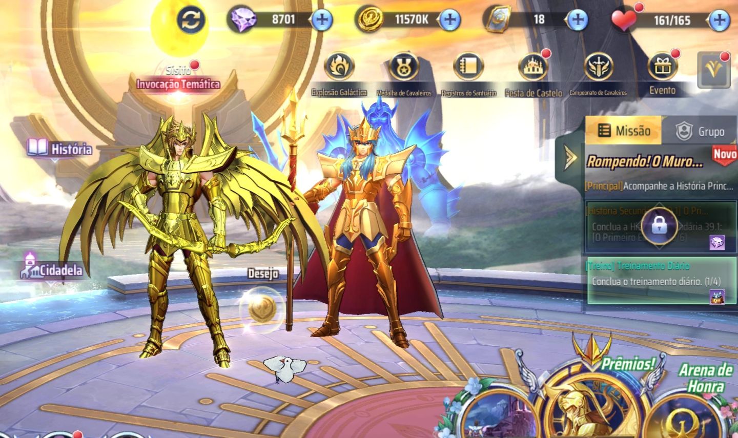 CONTA SAINT SEIYA AWAKENING
