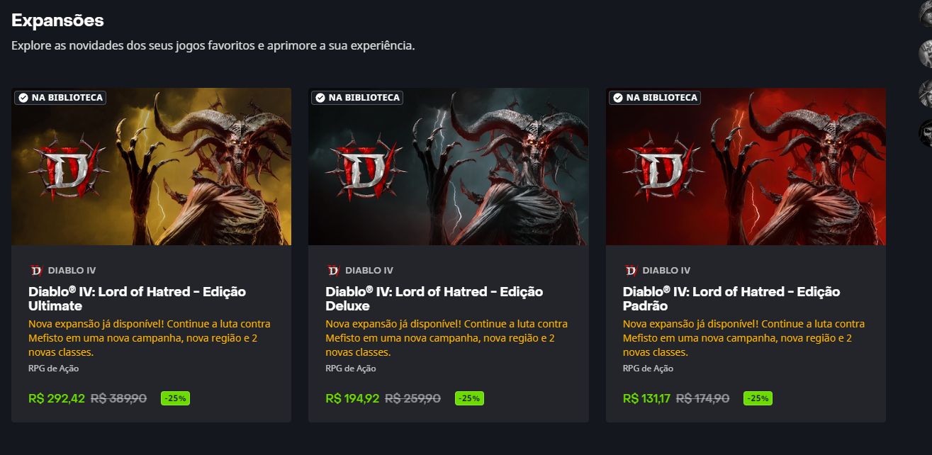 Conta battle net com diablo 4 versão ultimate