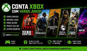 Conta vitalicia de xbox com varios jogos, incluindo red dead redemption 2