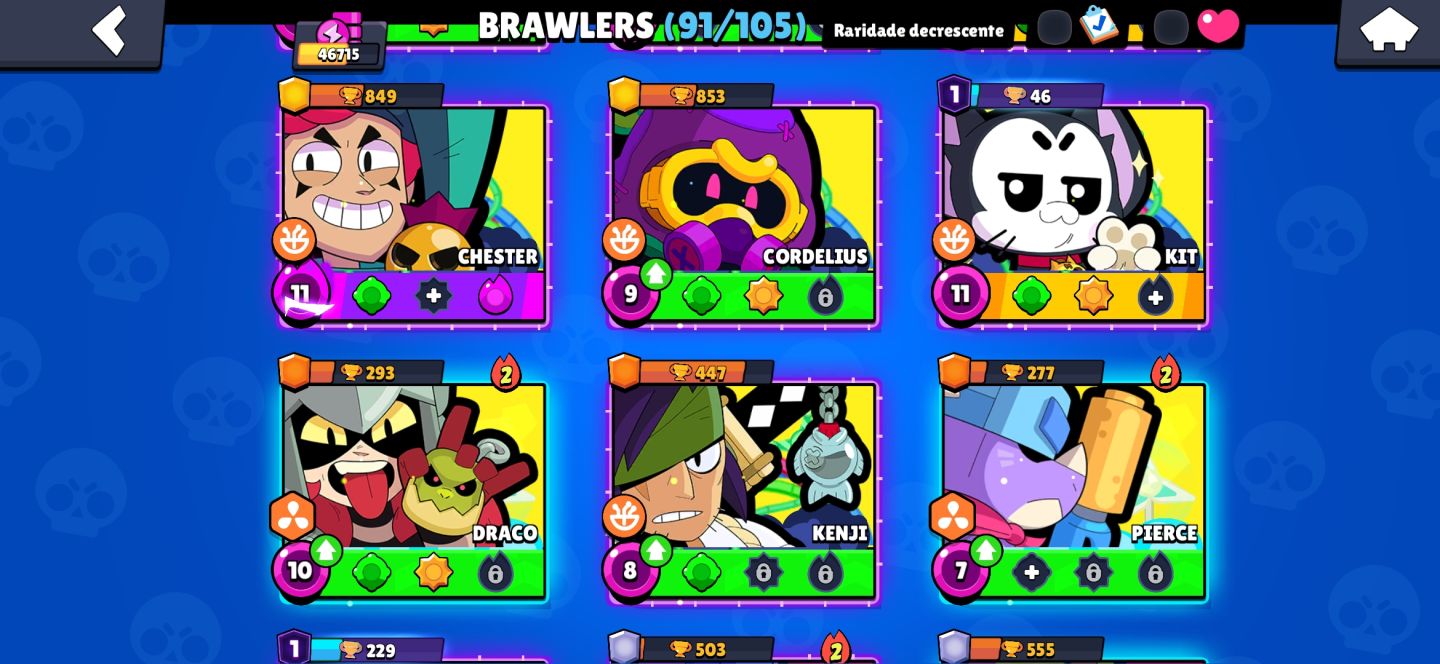 Conta de Brawl stars 46K de troféus