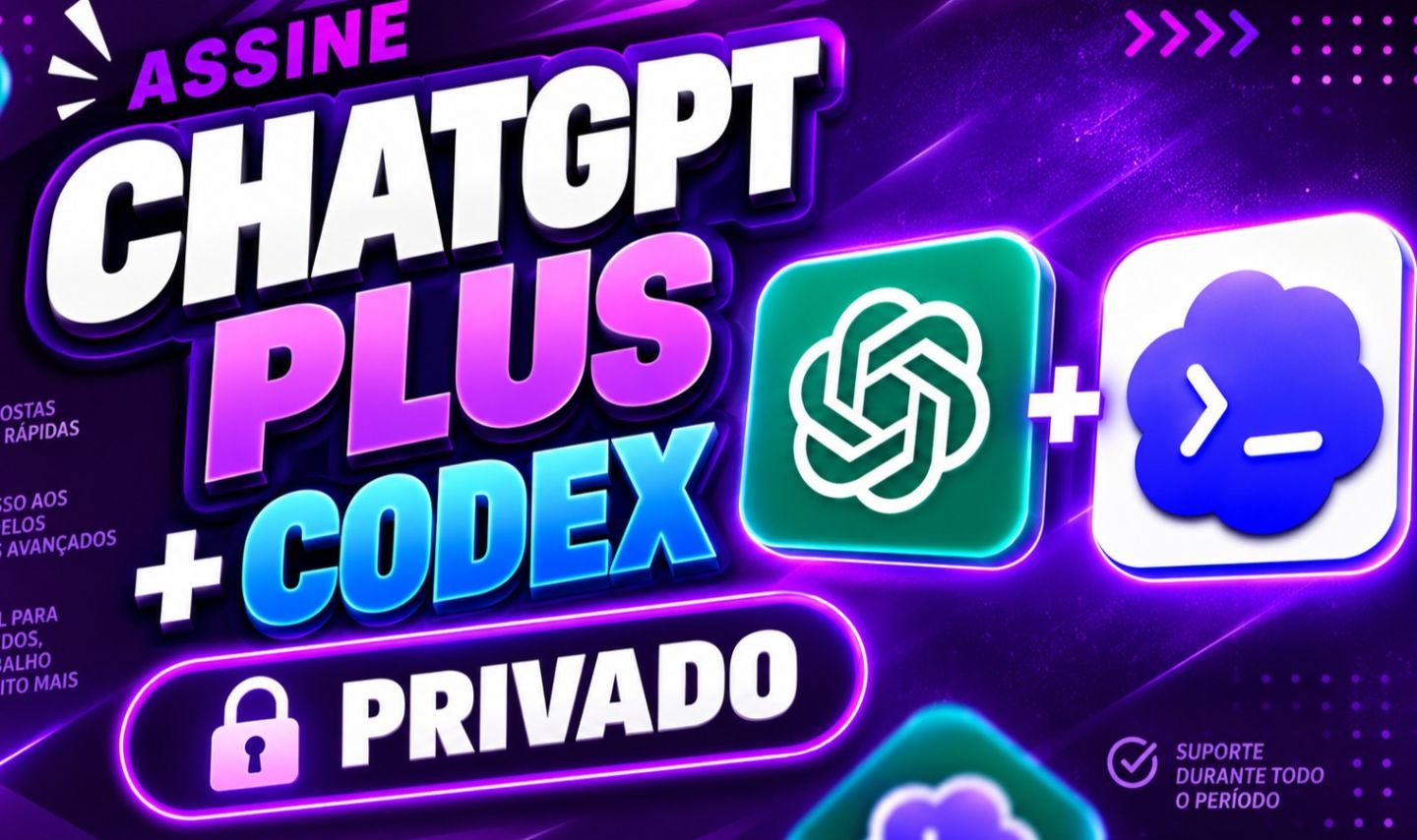 [Conta Privada] Chatgpt Plus + Codex + entrega automática